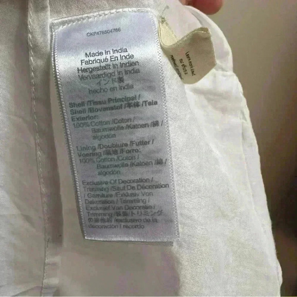 SOLD Madewell Annamarie Embroidered Mini Dress | White & Beige | Women’s Size 0 - Picture 16 of 16